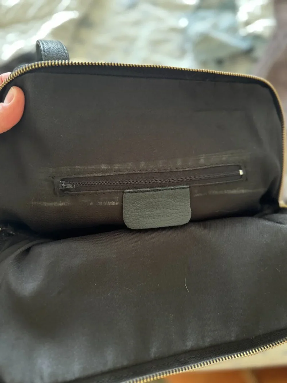 Black Genuine Italian Leather 2 in 1 Backpack & Shoulder Bag